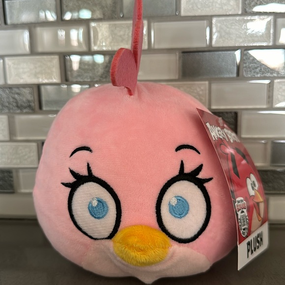 Angry Birds Classic STELLA (Pink Bird) Plush / Rovio / Kawaii / 7” / BRAND NEW - Picture 2 of 16